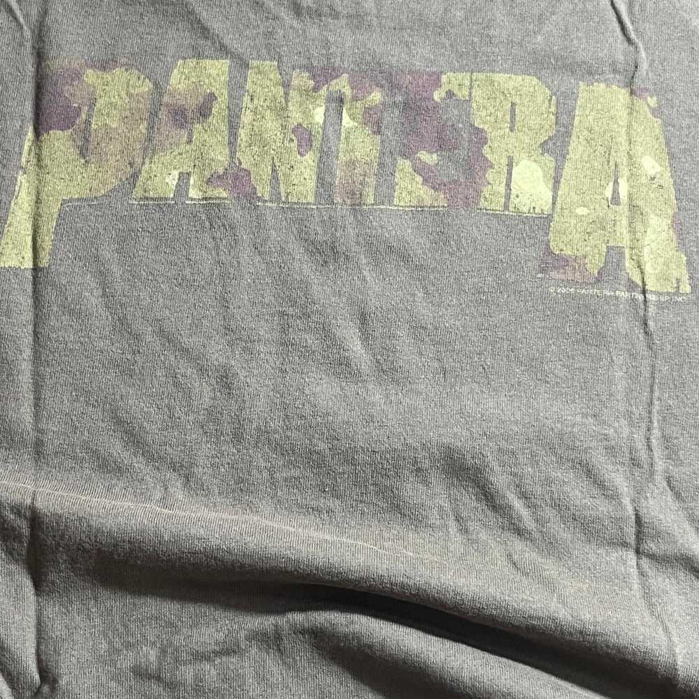 Vtg Pantera T-shirt - Snake & Sword Overdyed Shir… - image 4