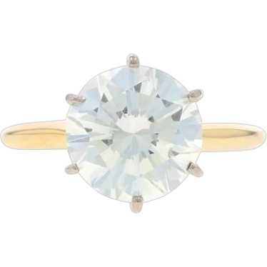 Yellow Gold Diamond Solitaire Engagement Ring - 14