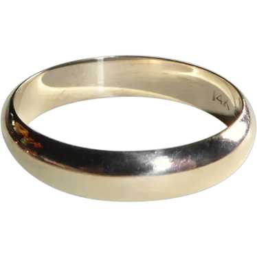 14k Classic Yellow Gold Band Ring