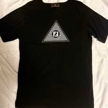 Italian-made FENDI logo t-shirt in black from the… - image 1