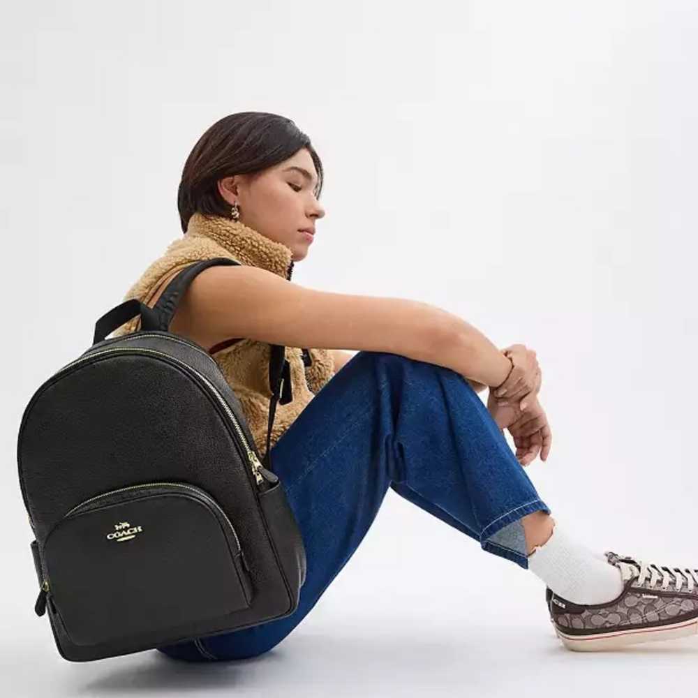 Coach leather backpack - image 10