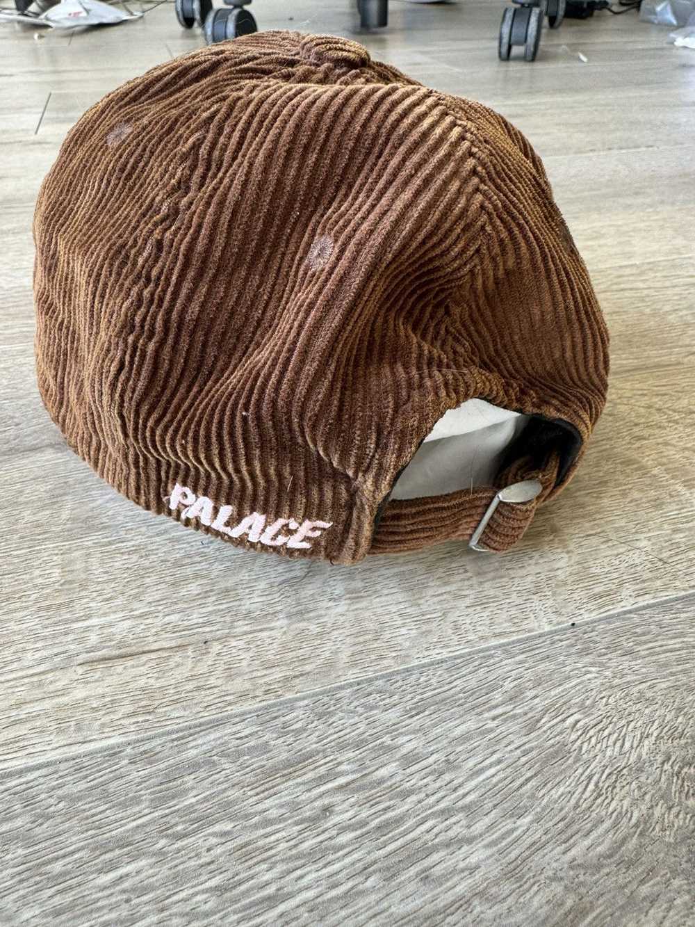 Palace Palace Corduroy Cap (Brown with Pink Logo) - image 2