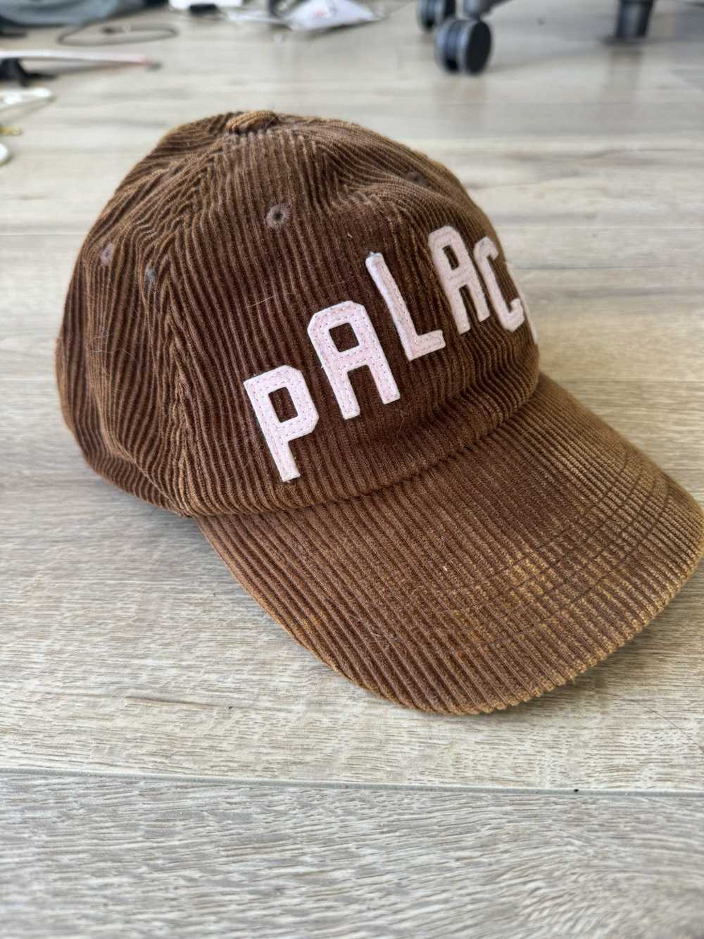 Palace Palace Corduroy Cap (Brown with Pink Logo) - image 3