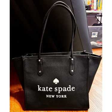 Kate Spade Black Pebble Leather Ella Tote - EUC La