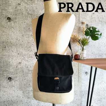 Excellent condition Prada nylon leather shoulder … - image 1