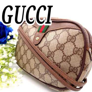 GUCCI Vintage Gucci GG Supreme Sherry Line Shoulde