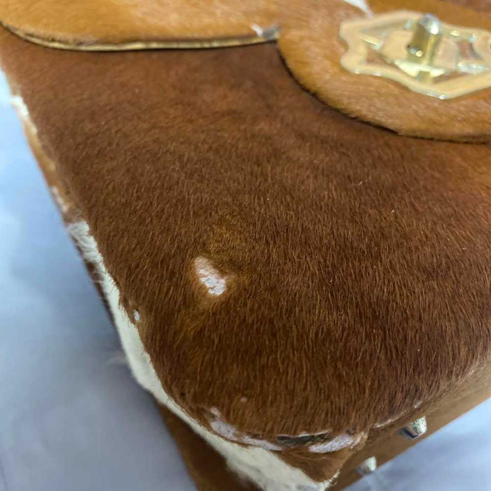 50s? Pony Hair Cowhide Top Handle Bag Vintage - image 5