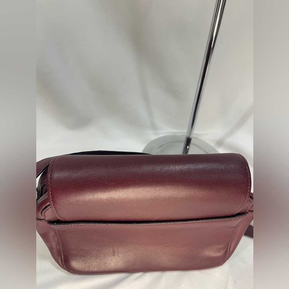 Bally Vintage Leather Burgundy Crossbody - image 10