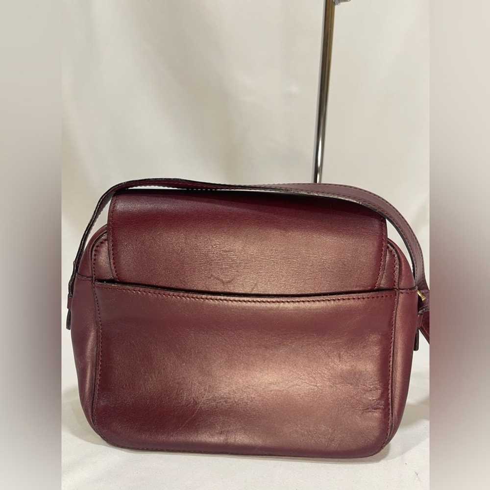 Bally Vintage Leather Burgundy Crossbody - image 11