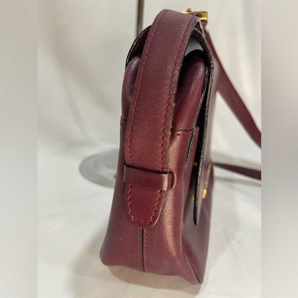 Bally Vintage Leather Burgundy Crossbody - image 4