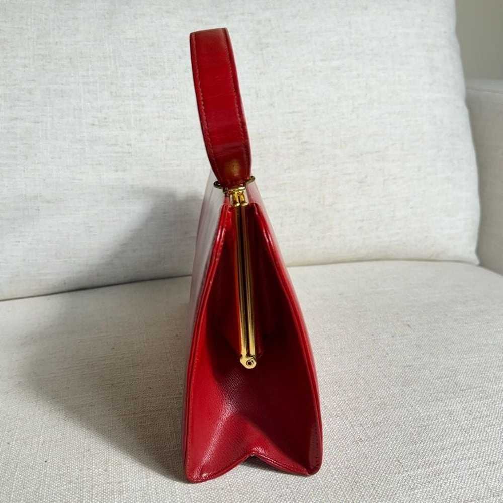 Vintage Normandie Made in Canada Deep Red Handbag… - image 5