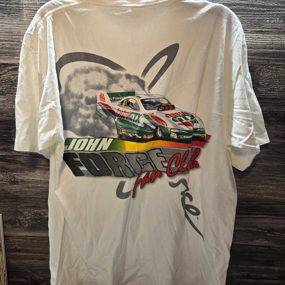 Vtg 1990's John Force Double Sided Funny Car Grap… - image 1