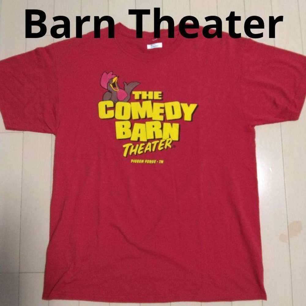 The Comedy Barn Theater Print T-shirt, size L. - image 1