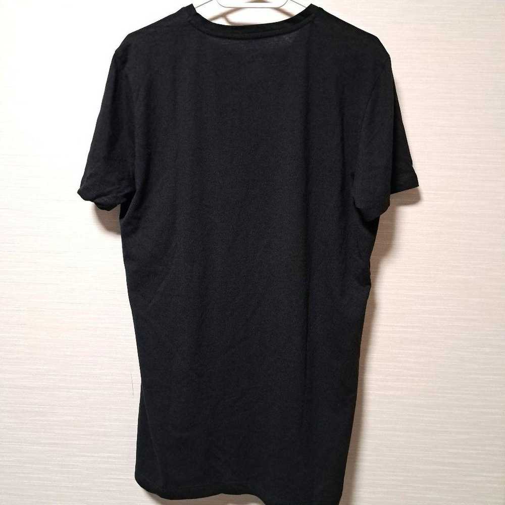 DIESEL V-neck T-shirt Black L size Simple logo - image 2