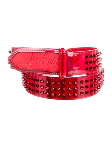 Christian Louboutin Belt Red Patent Leather Tonal… - image 1