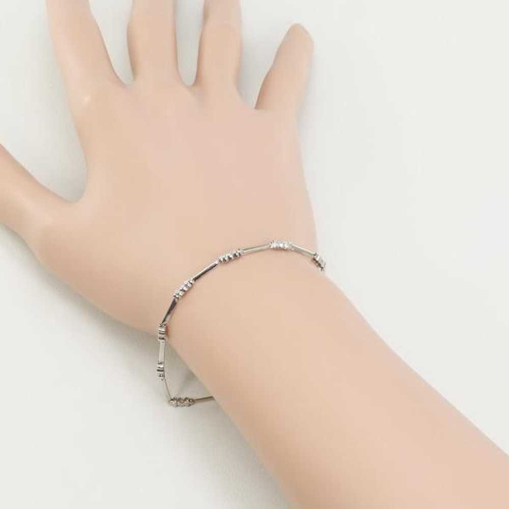 Other Other K18 White Gold Diamond Bracelet Metal… - image 3