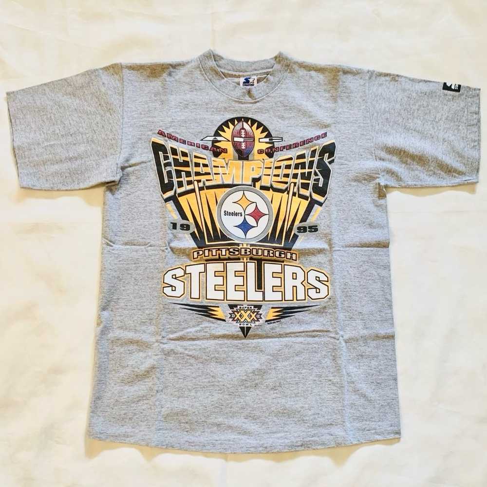 Vintage 1995 STARTER NFL AFC CHAMPION Pittsburgh … - image 1