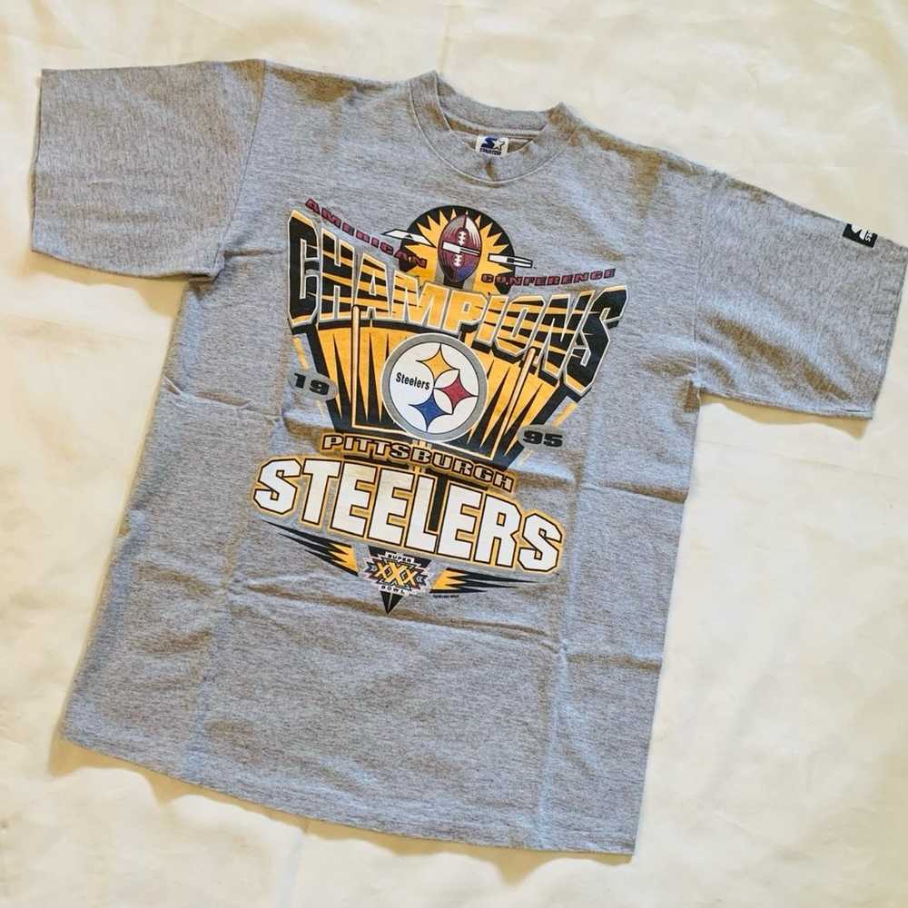 Vintage 1995 STARTER NFL AFC CHAMPION Pittsburgh … - image 6