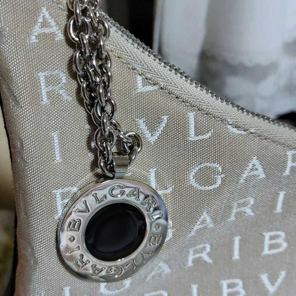 BVLGARI Bulgari Logo Mania one-shoulder bag beige - image 3