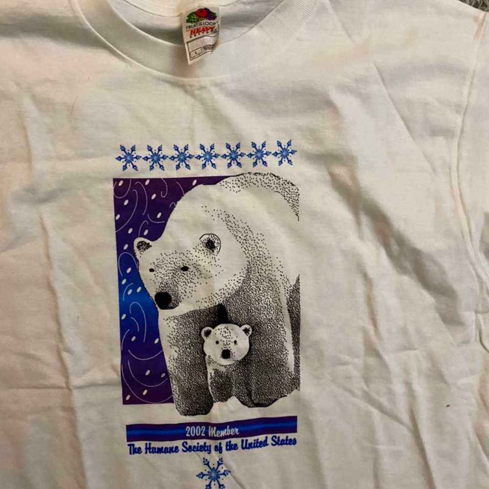 Vintage polar bear t shirt - image 2