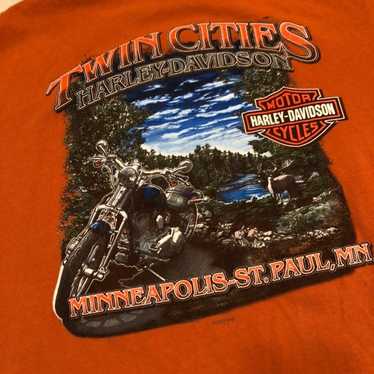 Vintage Harley Davidson twin cities Tee