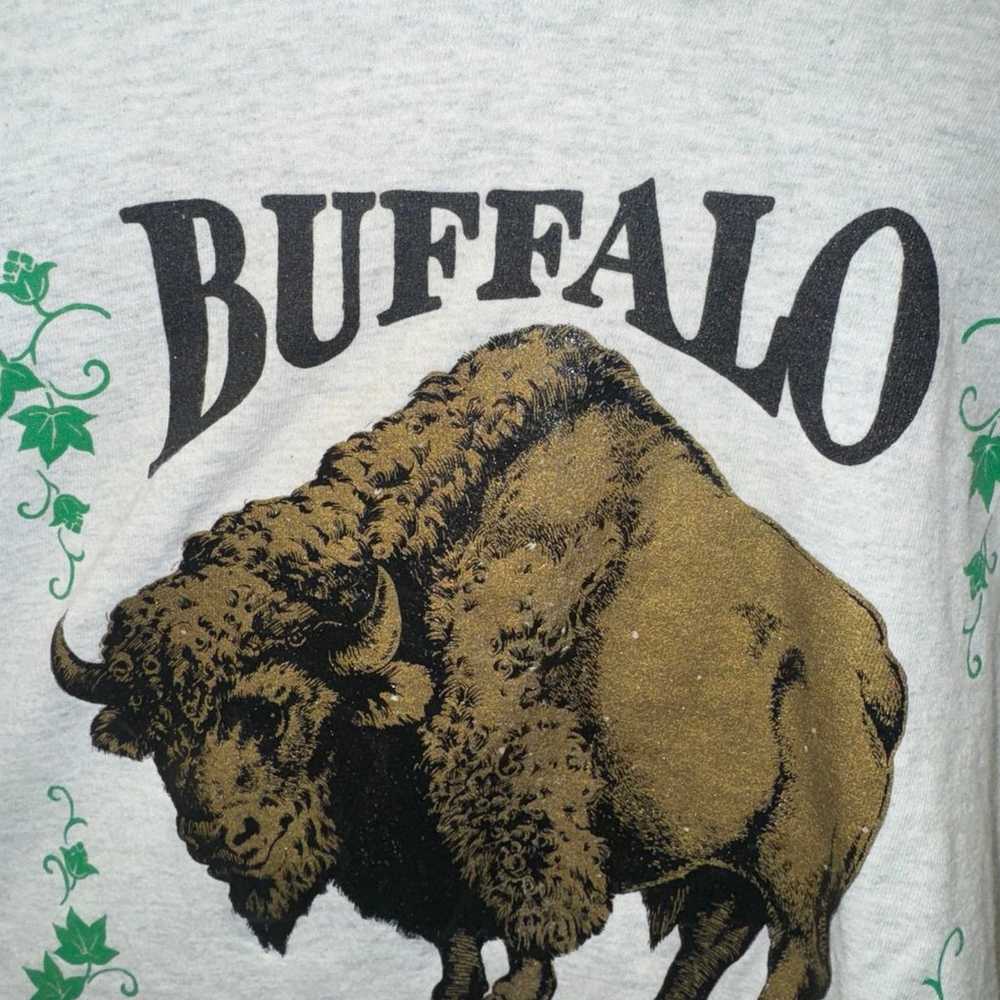 Vintage 90s Buffalo Lager Beer Flying Bison Rare … - image 3