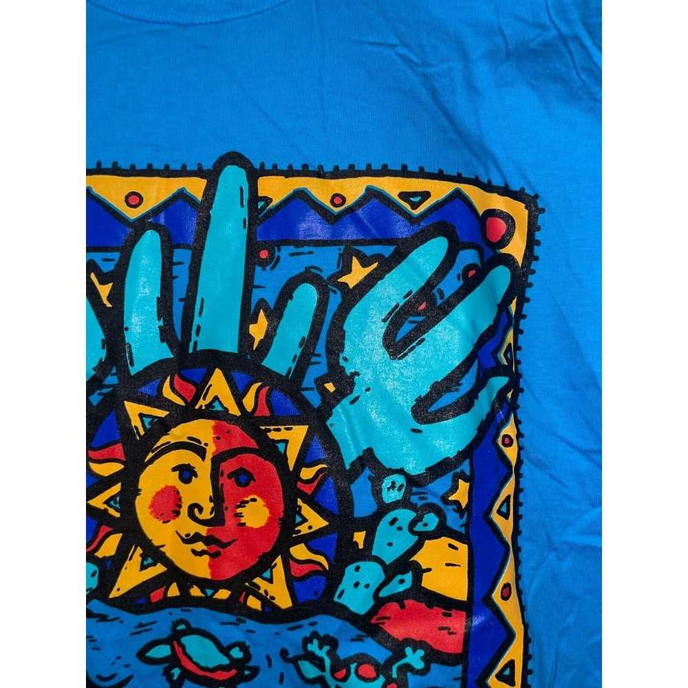 90s Vintage Jerzees Wild West Sun Art Desert Artw… - image 5