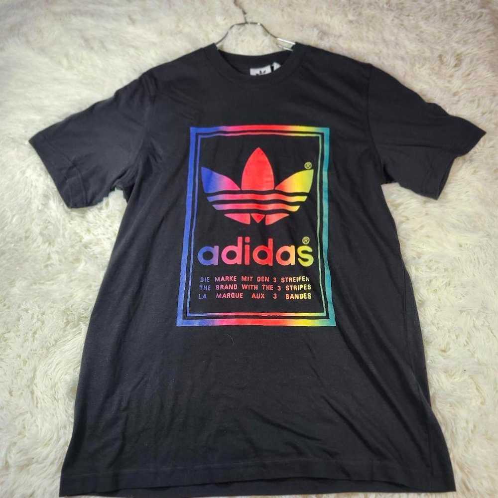 Adidas vintage t-shirt, size L, black. - image 2