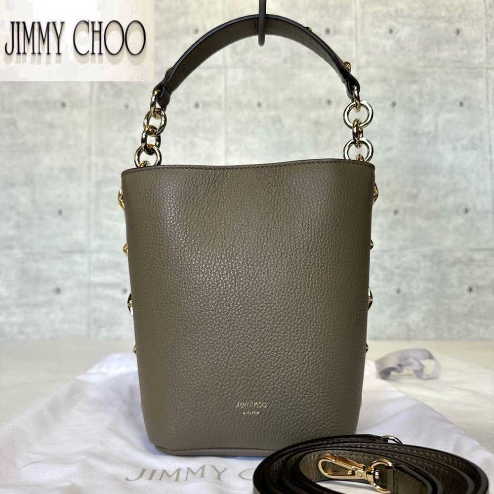 【Unused item】JIMMY CHOO Beige Leather 2WAY Handbag - image 1