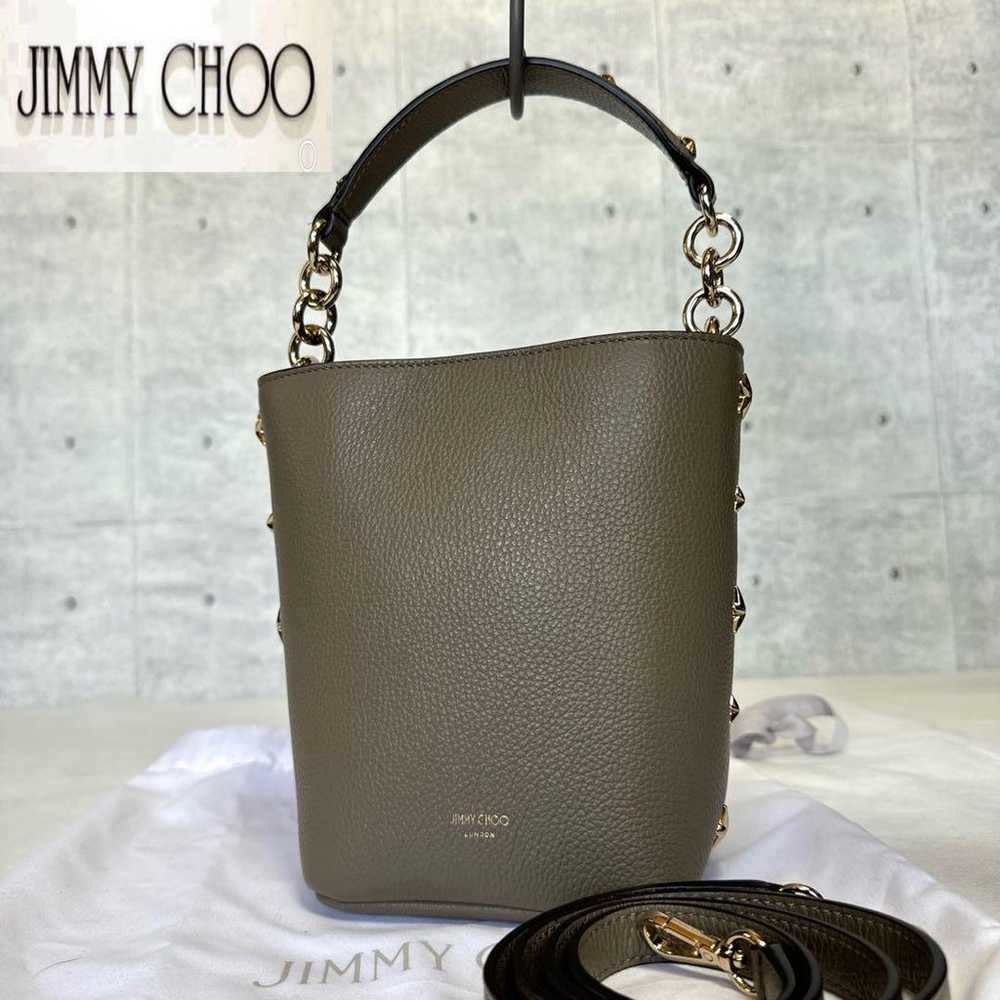 【Unused item】JIMMY CHOO Beige Leather 2WAY Handbag - image 2