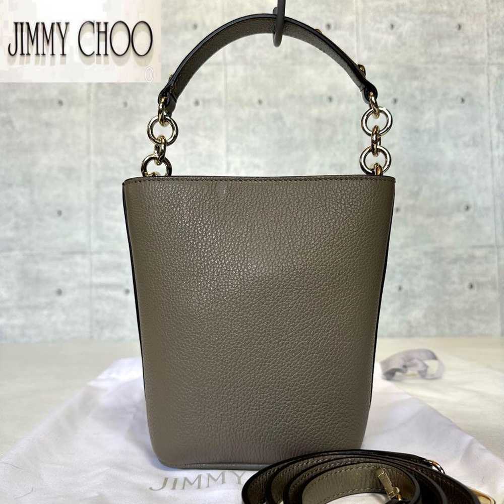 【Unused item】JIMMY CHOO Beige Leather 2WAY Handbag - image 3