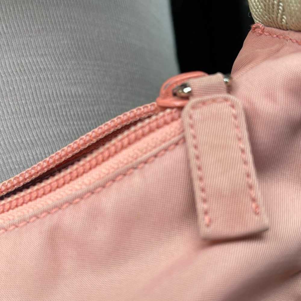 Y2k Prada Tessuto blush pink hobo shoulder bag - image 12