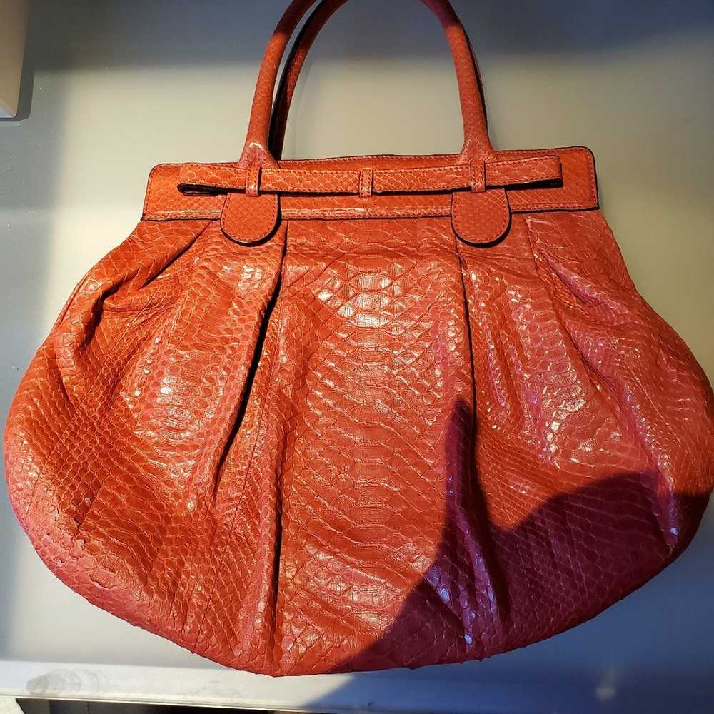 Nwot $2995 genuine python skin leather Zagliani b… - image 2