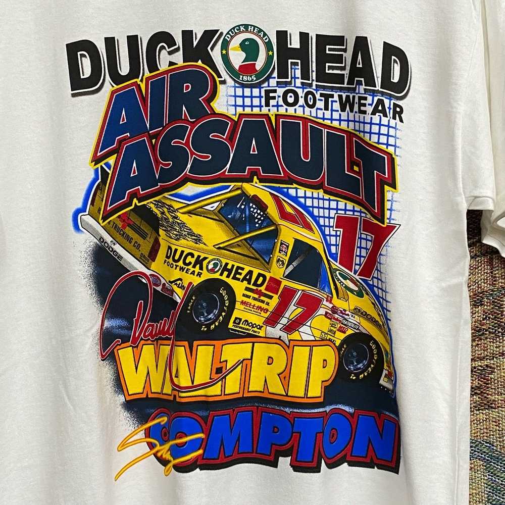 Vintage Darrell Waltrip Duck Head NASCAR Tee - image 3