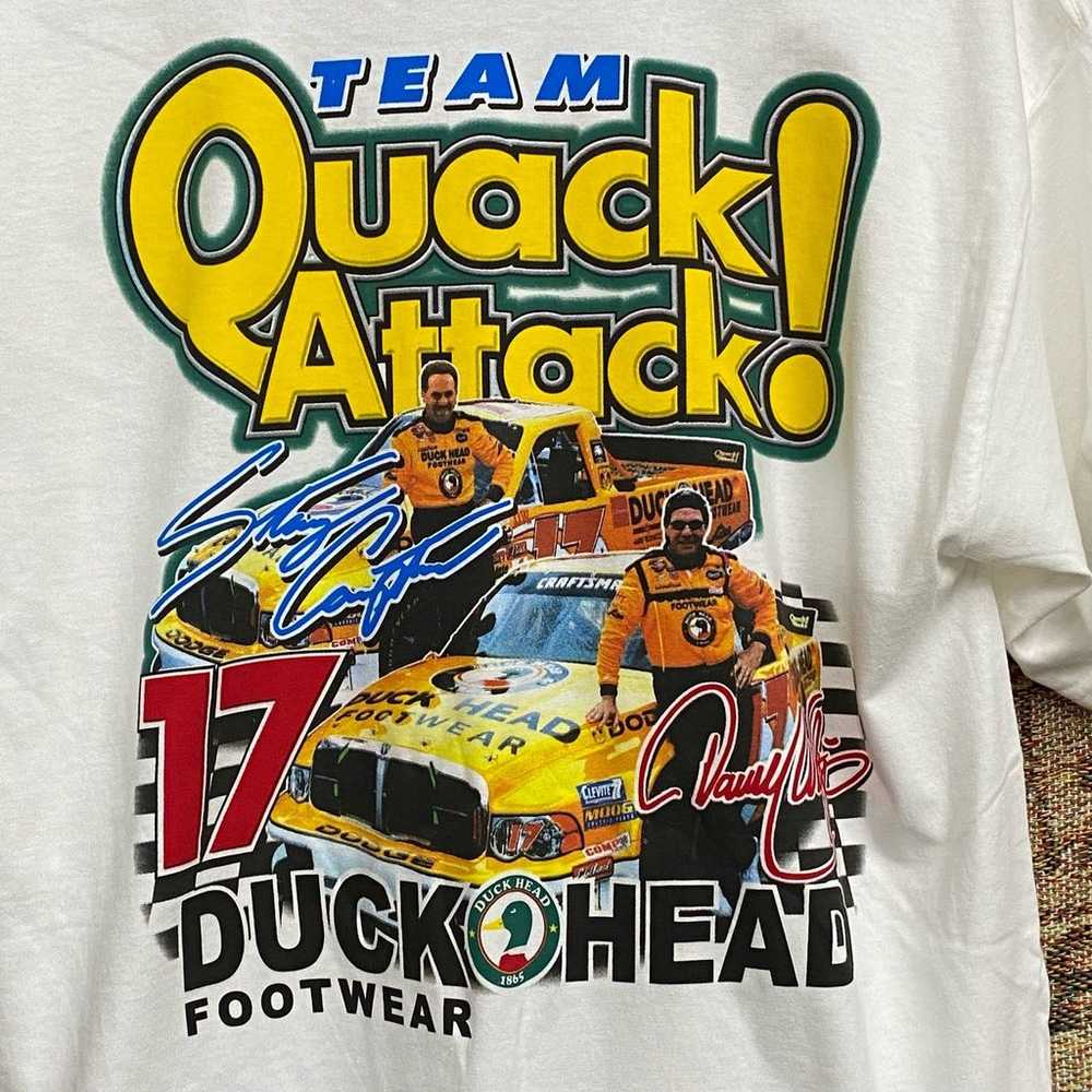 Vintage Darrell Waltrip Duck Head NASCAR Tee - image 4