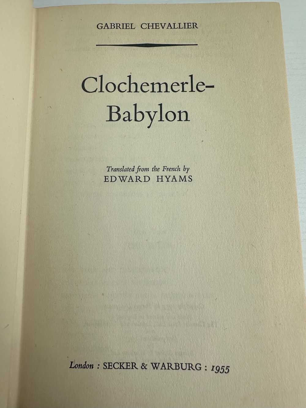 Clochenerle Babylon by Gabriel Chevallier 1955 - image 4