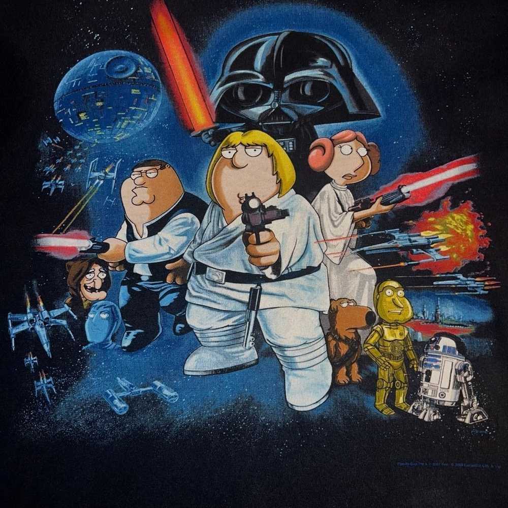 Vintage family guy Star Wars tee - image 2