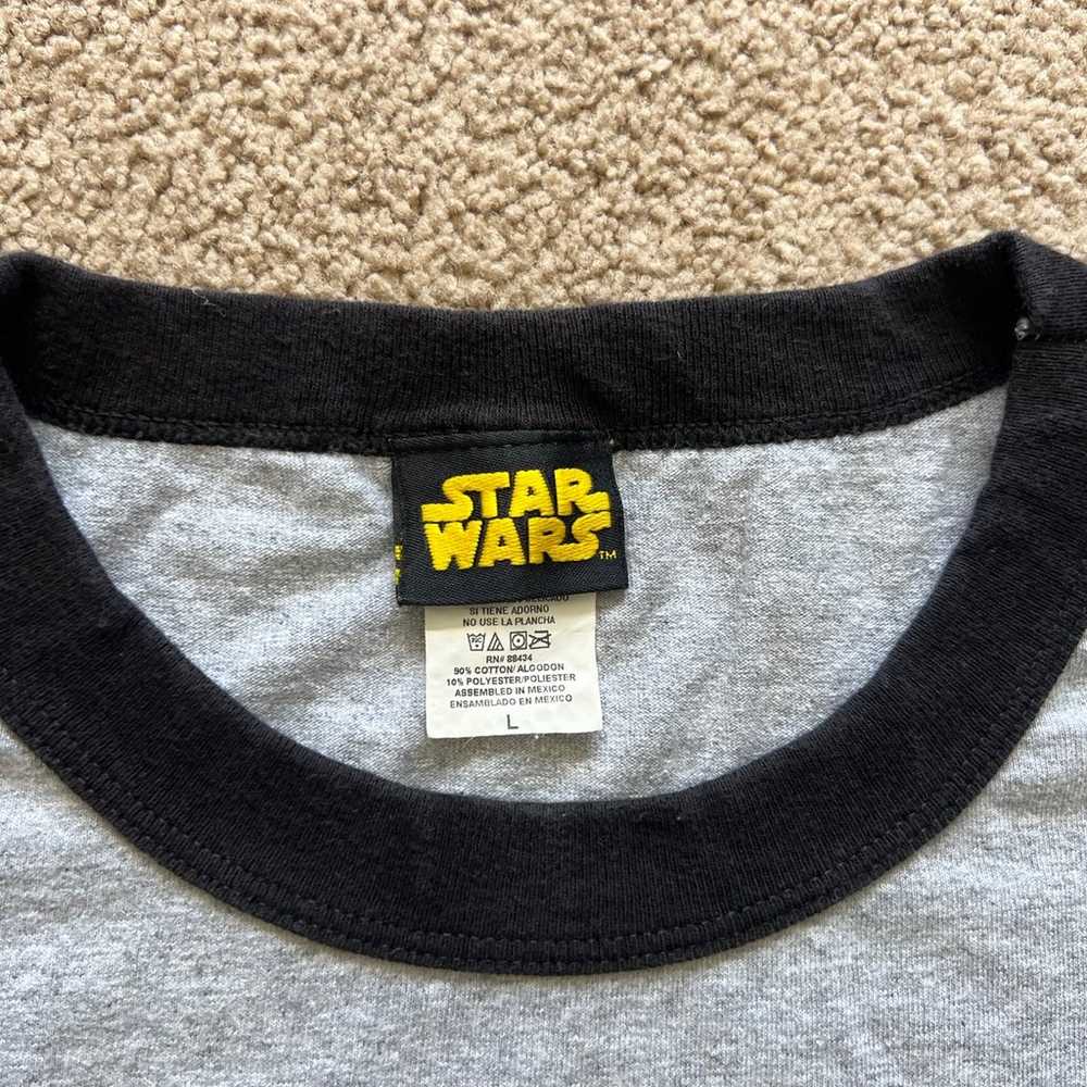 Vintage Star Wars Ringer Tee Shirt Large Death St… - image 4