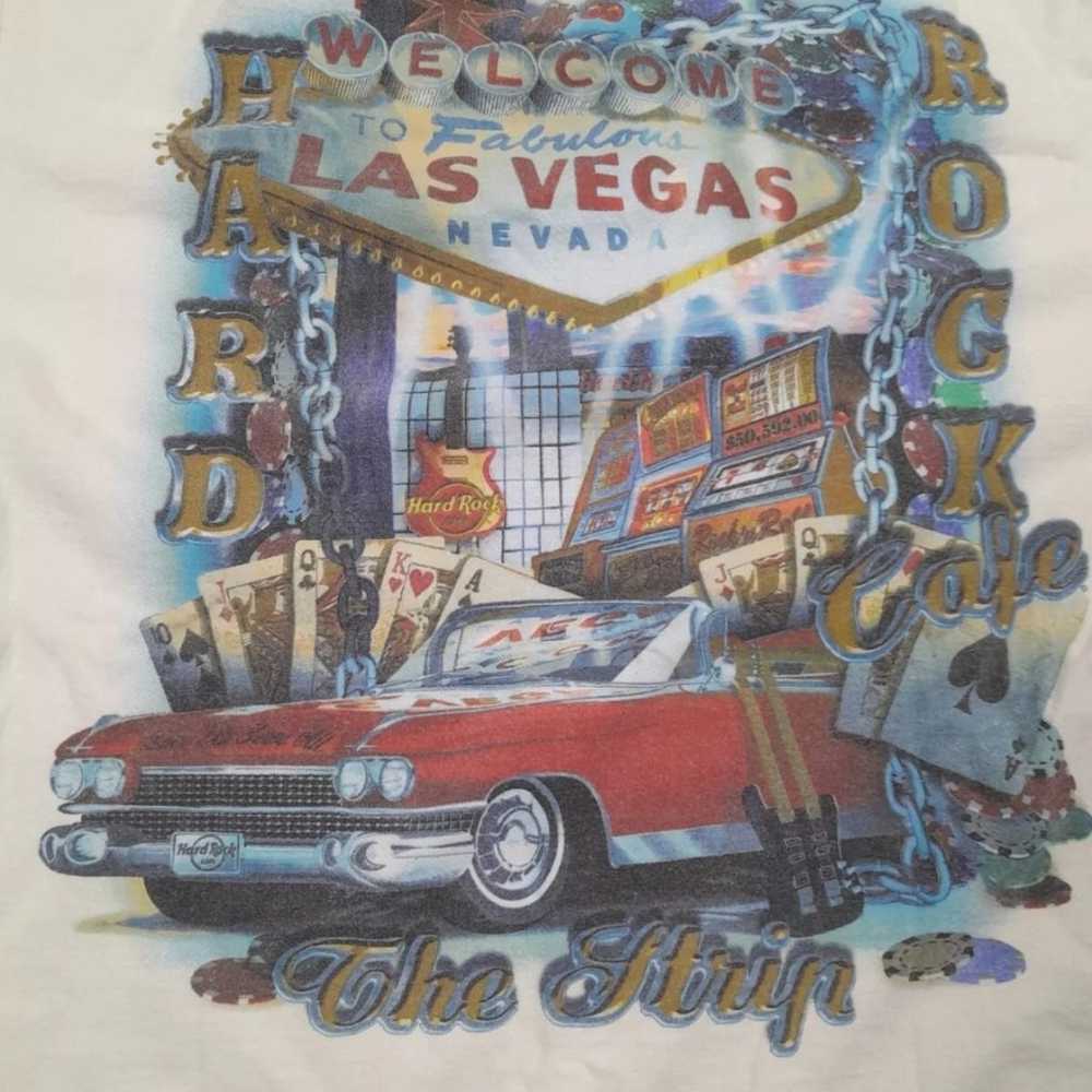 Hard Rock Cafe graphic t-shirt las vegas mens lar… - image 3