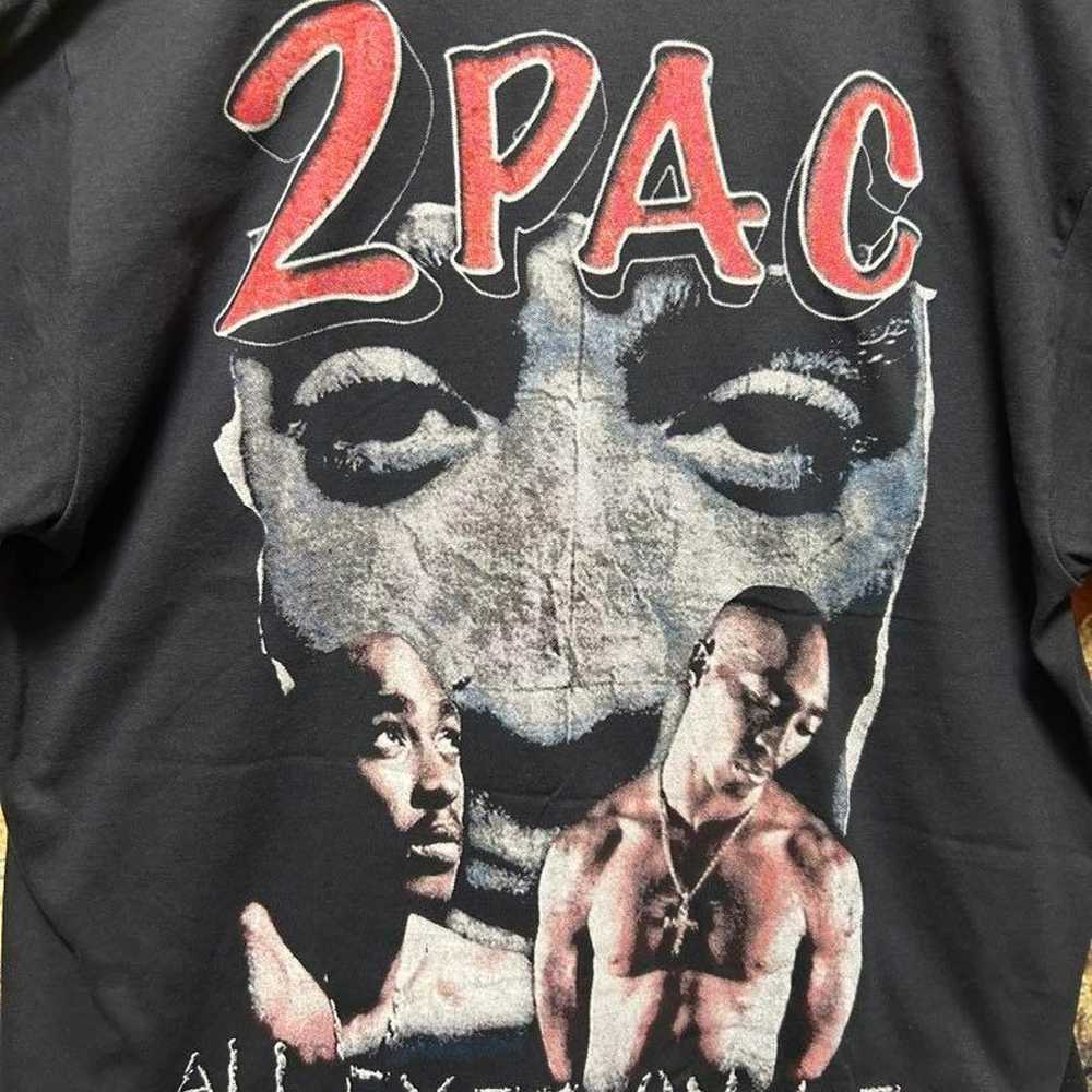 Excellent condition ✨ 2Pac T-shirt XL black rap T… - image 10