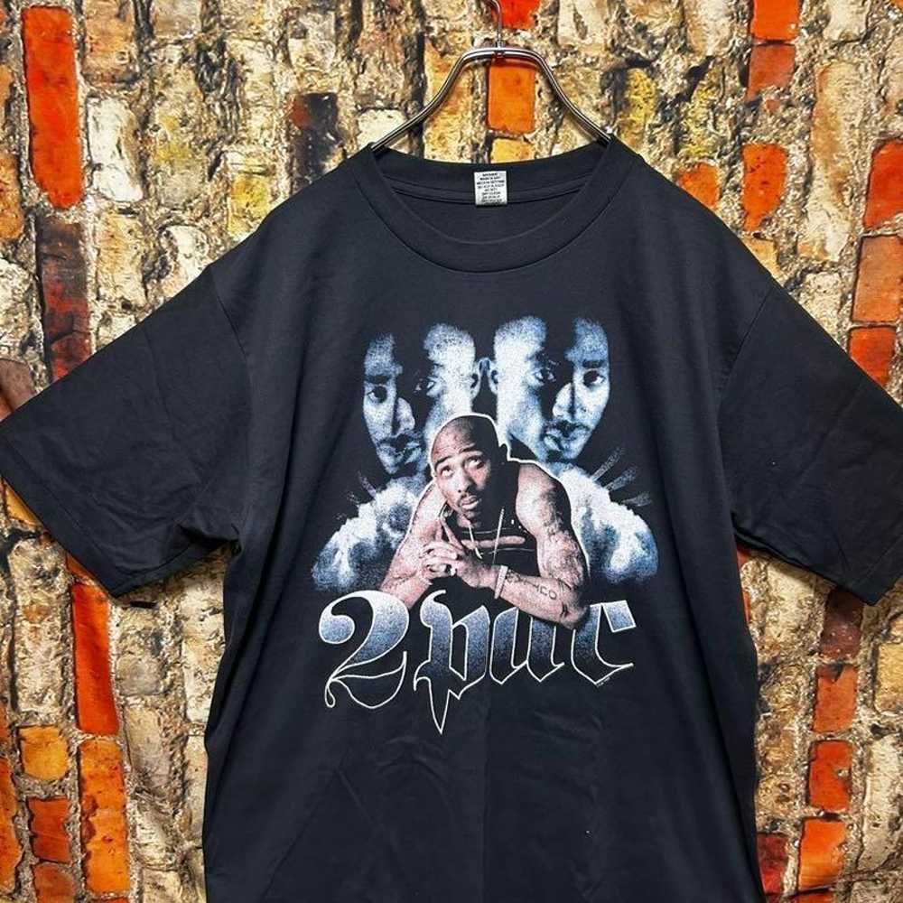 Excellent condition ✨ 2Pac T-shirt XL black rap T… - image 2