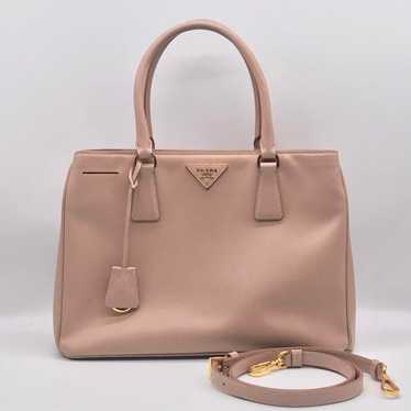 Prada Galleria Saffiano 2way Handbag Shoulder Bag.