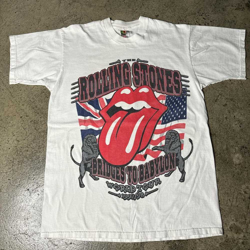 Vintage rolling stones 1998 shirt size L 90s vint… - image 1