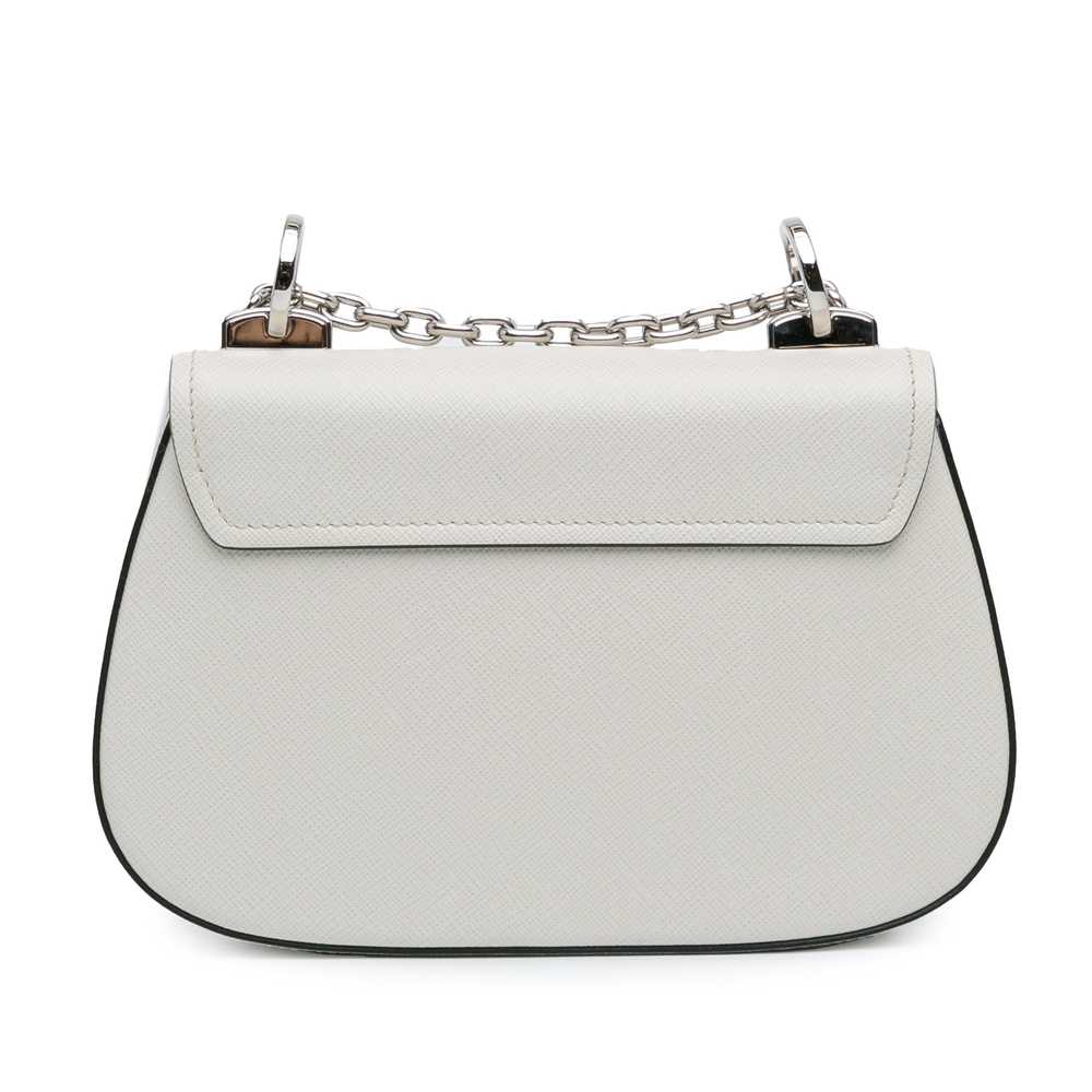 Product Details Prada White Saffiano Lux Chain Cr… - image 3