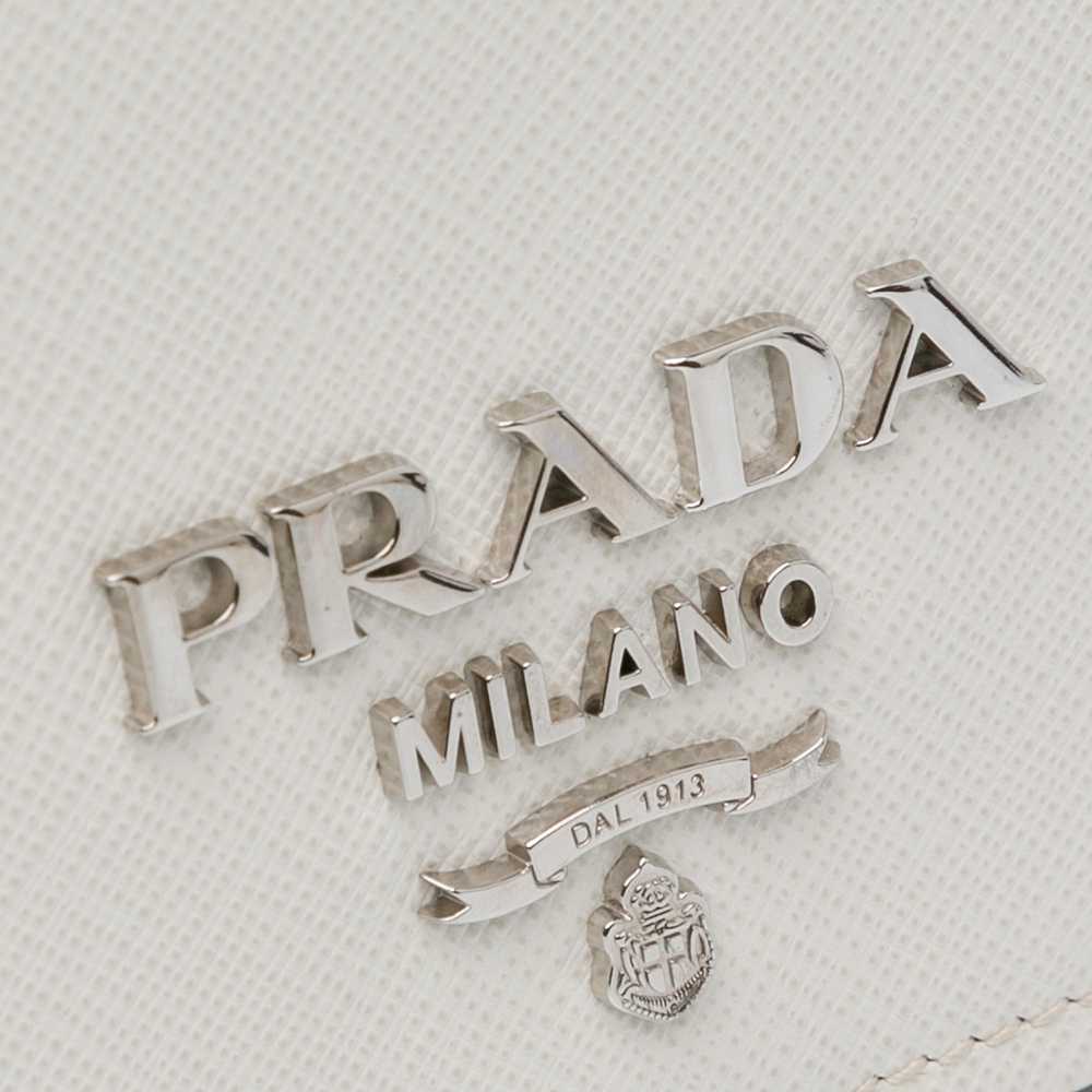 Product Details Prada White Saffiano Lux Chain Cr… - image 8