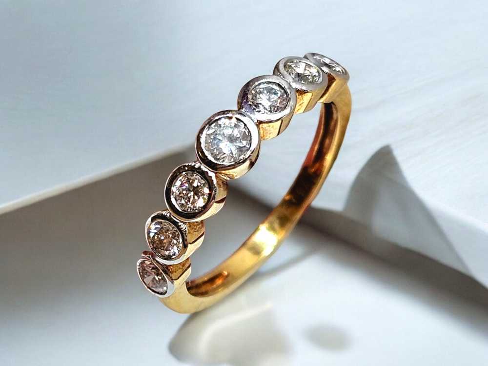 Product Details Bespoke 18ct Gold 7 Stone Diamond… - image 3