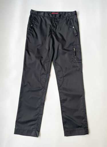 Prada A/W 06 Black Nylon MA-1 Cargo Trousers