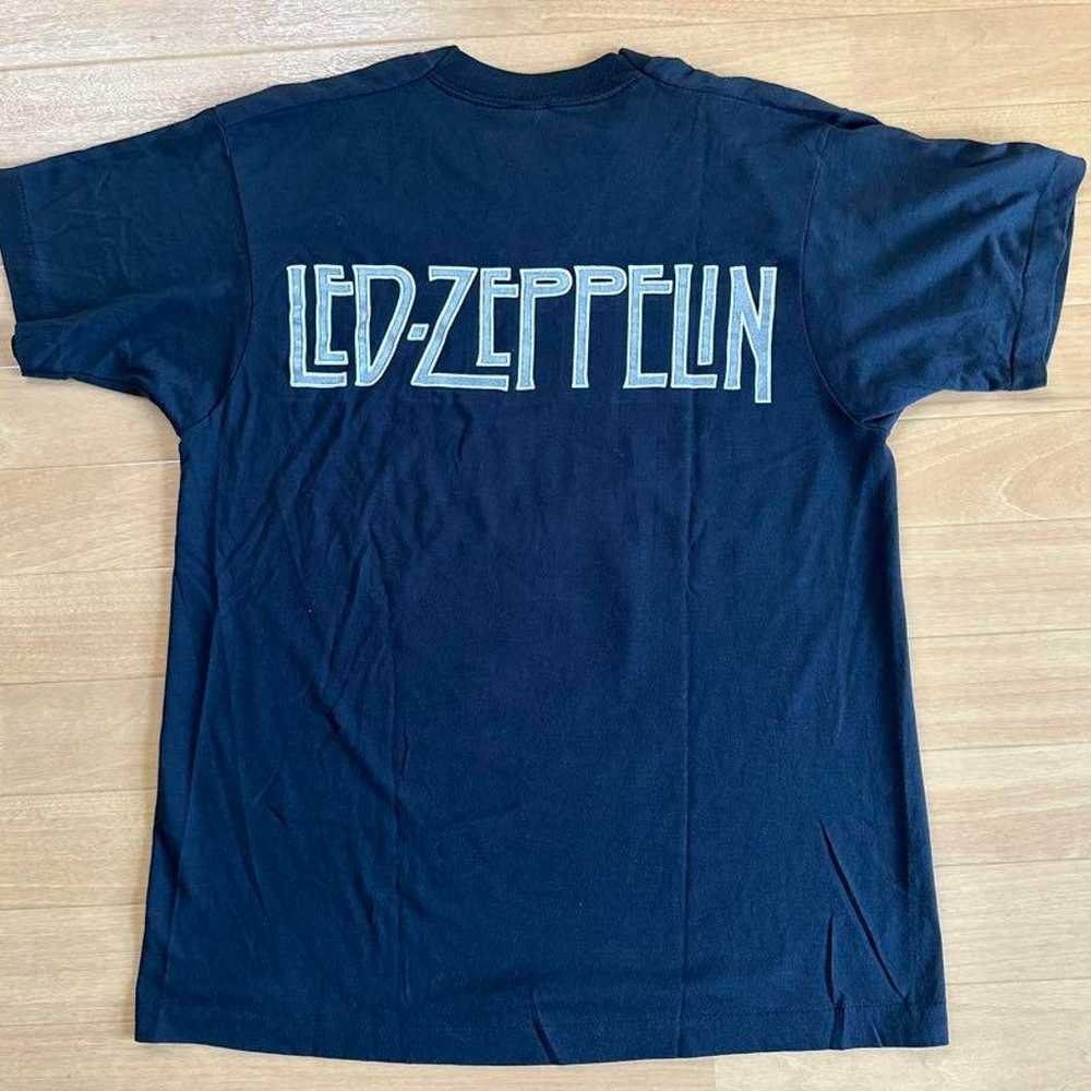 Red Led Zeppelin Zoso Logo Vintage T-Shirt - image 4