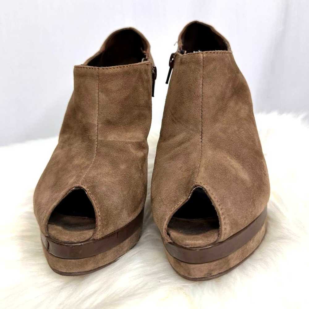 Daniel Footwear Brown Suede Leather Heeled Bootie… - image 4