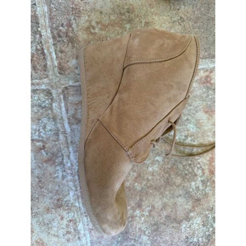 Maurices Wedge Ankle Boots Women's Size 11 Tan Fa… - image 8